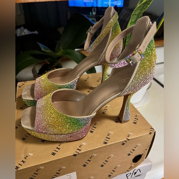 Mix No. 6 Shoes - Rhinestone platform heels